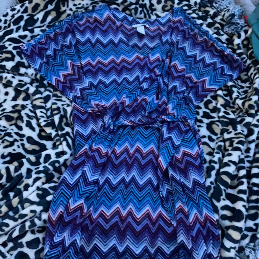 Beautiful blue and purple dress